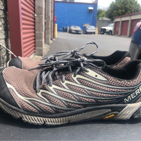 Merrell Mens Bare Access 4 Trail Running Shoes Gray J03925 Lace Up Shoes Sz 10 - Picture 4 of 12